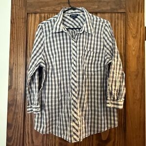 Lucky Brand Blue and White Checkered Shirt